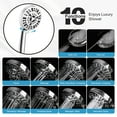 thumbnail image 3 of Filtered Shower Head,10 Modes Detachable Shower Head with Handheld, High Pressure Showerhead with 60" Stainless Steel Hose&Adjustable Holder, Built-in 2 Mode Power Wash to Clean Pets,Tile&Tub, Silver, 3 of 8