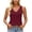 Wine, variant on Loopsun Women Summer Tops V Neck Sleeveless Knit Sweater Vests Solid Relaxed Tunics