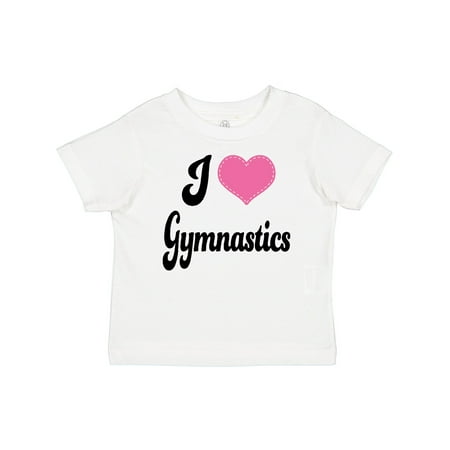 

Inktastic I Love Gymnastics Gift Baby Girl T-Shirt