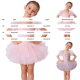 thumbnail image 4 of XXWXYD Girls Tutu Dress Puff Short Sleeve 𝖳iered Tulle Ballet Dance Birthday Party Kids Toddler Solid Soft Princess Recital Performance Celebration Twirl Dress, 4 of 6