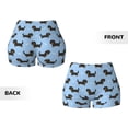 thumbnail image 5 of Lsque Dachshund Dog Pattern High Waisted Biker Shorts for Women-Tummy Control Fitness Athletic Workout Running Yoga Gym Shorts,Moisture-Wicking-X-Large, 5 of 9