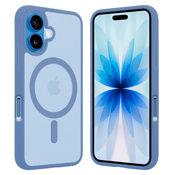 Funda Transparente con Color SIERRA Compatible con MagSafe para iPhone 17, Protección Antigolpes Ultrafina, TPU + Silicona Resistente