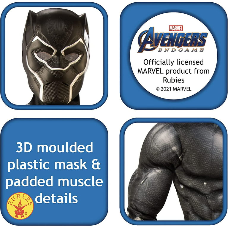 NEW w/ tags Marvel Avengers Black Panther Kids Halloween Plastic Mask