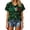 Green2, variant on Women's Mexico V-Neck T-Shirt Short Sleeve Aztec Mayan Pyramid Temple Graphic Tee Mexican Flag Casual Game Day Soccer Fan Gear Tops