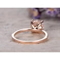 thumbnail image 4 of 1.25 Carat Solitaire Moissanite and Diamond Engagement Ring in Rose Gold, 4 of 4