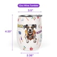 thumbnail image 5 of Back to School Cute Dalmatian 12oz Stainless Steel Wine Tumbler Insulated Cup with Lid Dog Lover - 13010, 5 of 5