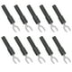 thumbnail image 2 of Conectores de Cable de Pala de Horquilla 10 Piezas Material de latón 6 mm/0,2 pulg. Tipo Y 4 mm/0,2 pulg. Agujero Banana Plug 30Vac‑60Vdc Maximum.10A(Negro), 2 of 8
