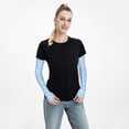 thumbnail image 5 of Sun Protection Arm Sleeves for Men Women, Cute Pink Axolotl Wavy blue Sleeves to Cover Arms with Thumb Hole Cooling Sleeve, 5 of 6