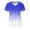 Blue summer tops for women, variant on pimelu Scrubs Tops for Women Womens Tops Nursing Tops Comfy Lightweight V Neck Pocket Tunic Shirts Fashion Gradient Print Short Sleeve Womens Blouses
