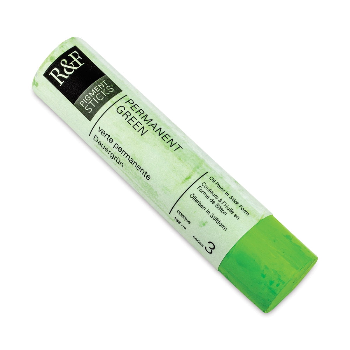 R&F Handmade Paints 223G Oil Pigment Stick 188ml Permanent Green