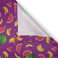 thumbnail image 4 of Ambesonne Fruit Valance Pack of 2, Tasty Traits of Summer Food, 54"X12", Purple Multicolor, 4 of 5