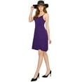 thumbnail image 5 of Made by Johnny Women's V-Neck Spaghetti Strap Tunic Short Dress S DARK_PURPLE, 5 of 6