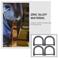 thumbnail image 5 of Nestingho 4Ud Anillos En D Para Fabricación De Bolso Material Metálico Duradero Color Gris Para Uso Diario, 5 of 5