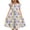 2-Multicolor, variant on Girls Dress Easter Flutter Sleeve A Line Dress Crew Neck Midi Beach Sundress Bunny Casual Summer Outfits