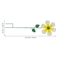 thumbnail image 2 of unbranded Yellow Metal Flower Windmill Stake Artistic Garden Sculpture Weather Resistant, 2 of 8