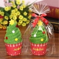 thumbnail image 1 of Toallas de mano navideñas, 1 pieza, decoraciones navideñas únicas de Feliz Año Nuevo, exquisita toalla de Papá Noel con árbol de Navidad, 1 of 5