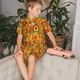 thumbnail image 4 of Balery Thanksgiving Day Conjunto de Pijama Infantil de Manga Corta con Estampado – Ropa de Dormir de Algodón Suave-Large, 4 of 6