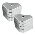 thumbnail image 3 of 2 Pieces Pontoon Corner Caps Aluminum Deck Bumper Heavy Duty for Boat Dock Marina Protection, 3 of 8