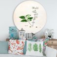 thumbnail image 2 of Designart 'Ancient Botanicals XV' Farmhouse Circle Metal Wall Art 36x36 - Disc of 36, 2 of 5