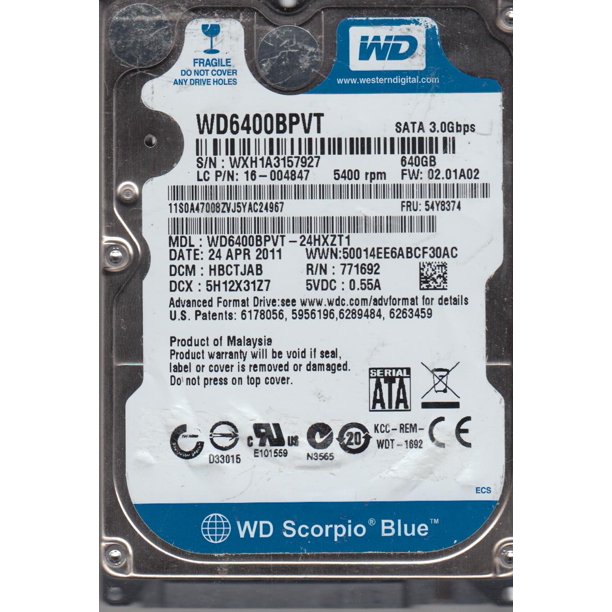 Western Digital 640Gb Sata - howabstractceremony