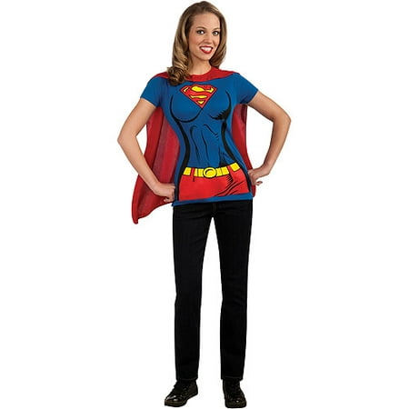 Supergirl Adult Halloween Shirt Costume (The Best Homemade Halloween Costumes For Adults)