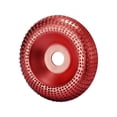 thumbnail image 4 of Muela abrasiva, Disco de tallado de amoladora , Muela de modelado de madera, Muela abrasiva de pulido de modelado de madera portátil para Rojo, 4 of 9