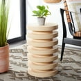 thumbnail image 2 of SAFAVIEH Kaysar Modern Style Cream Round Accent End Table (11.8 in. W x 11.8 in. D x 18.5 in. H), 2 of 7