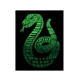 thumbnail image 2 of Harry Potter Graphic Slytherin Snake Emblem Toddler Boy's Black T-shirt-2T, 2 of 7