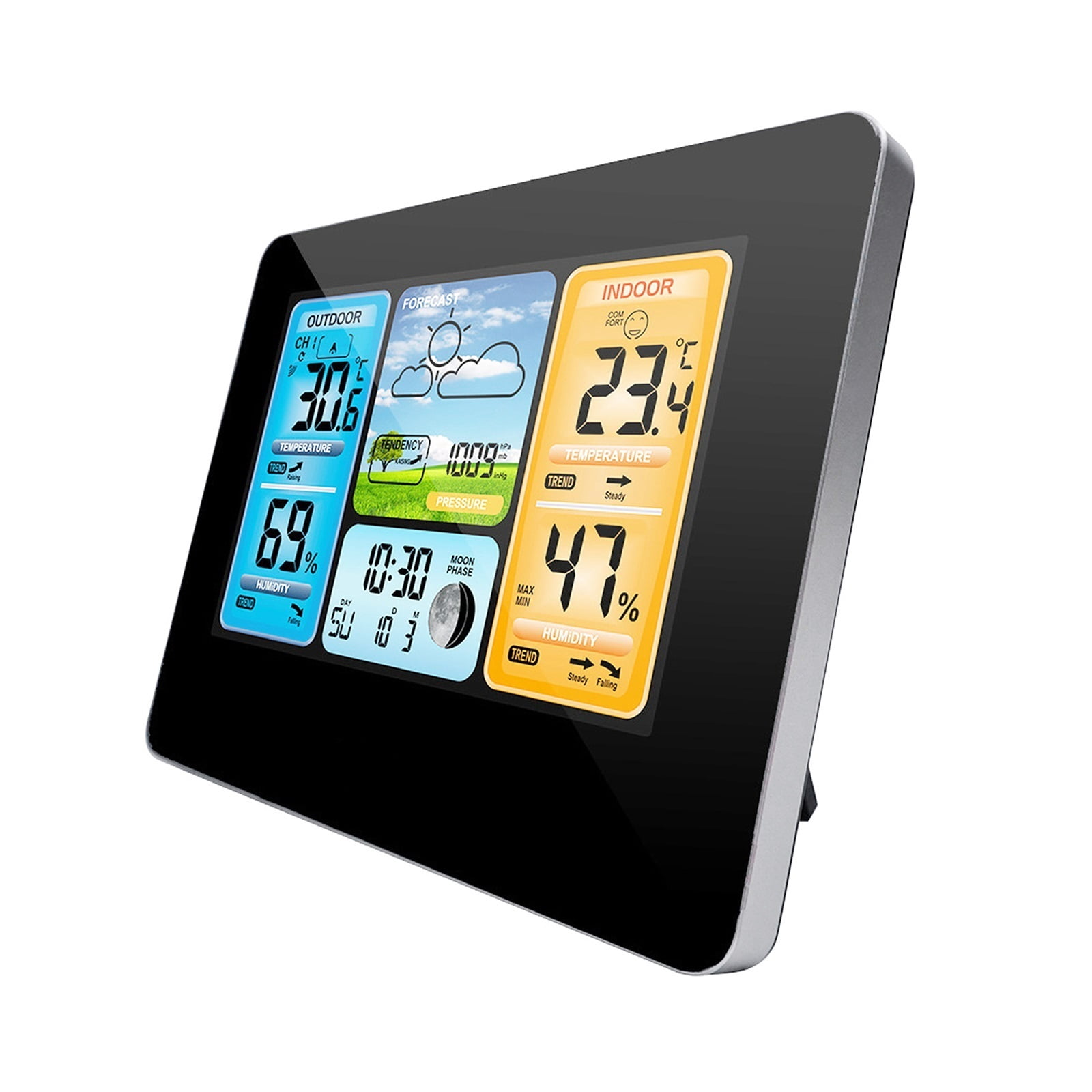 Indoor Outdoor Thermometer Wireless Weather Station Precision Temperature Humidity Meter ,Real-Time
