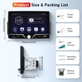 thumbnail image 2 of Single Din Car Stereo Carplay Android Auto, Driauto 7 Inch HD Touch Screen Car Radio with Bluetooth Single Din Mirror Link FM Rad, 2 of 7