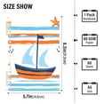thumbnail image 2 of FORMRS 1-Subject Spiral Notebook 8" x 5" College Ruled 60 Refillable Sheet A5 Hard Cover, Blue Nautical Pattern, 2 of 7