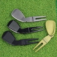 thumbnail image 2 of Golf Fork Ergonomic Design Multi-function Comfortable Grip Rustproof High-Hardness Training Aid Ultra-light Golfing Pitch Repair Ball Marker for Golf Course, 2 of 7