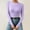F-Purple, variant on Kcodviy Women Casual Solid Color Womens Thermal Top Bottoming Shirt Slim High Womens Long Sleeve Thermal Tops Knitted Long Sleeved Top