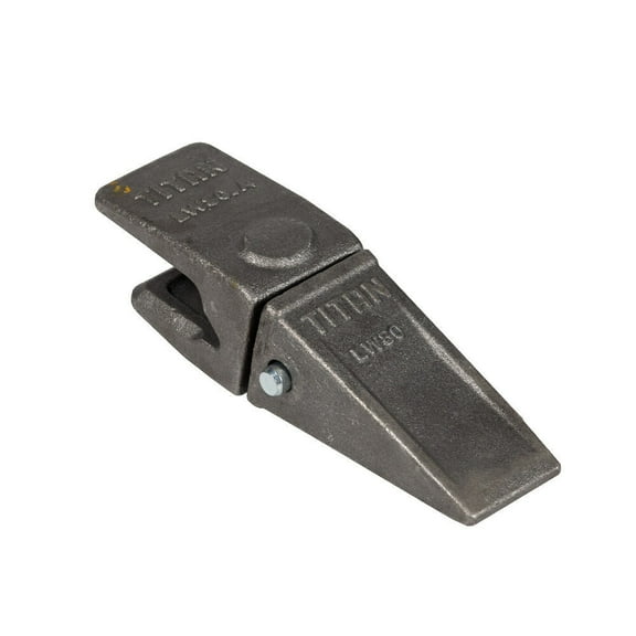 Titan Attachments Single Replacement Tooth LW80 with Shank Tooth Side Pin and Retainer, Raw Steel