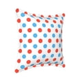 thumbnail image 2 of Bingfone Decorative Pillow Covers 16"X16" Red Blue Polka Dots Couch Pillow Cases Modern Farmhouse Covers For Couch Sofa Bed, 2 of 9