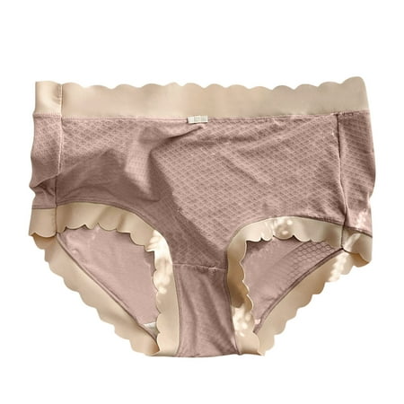 

NECHOLOGY Nylon Bikini Panties Printed Womens Underwear Cotton Panties For Women Underpants Womens Lace Panties Set Underpants Beige One Size