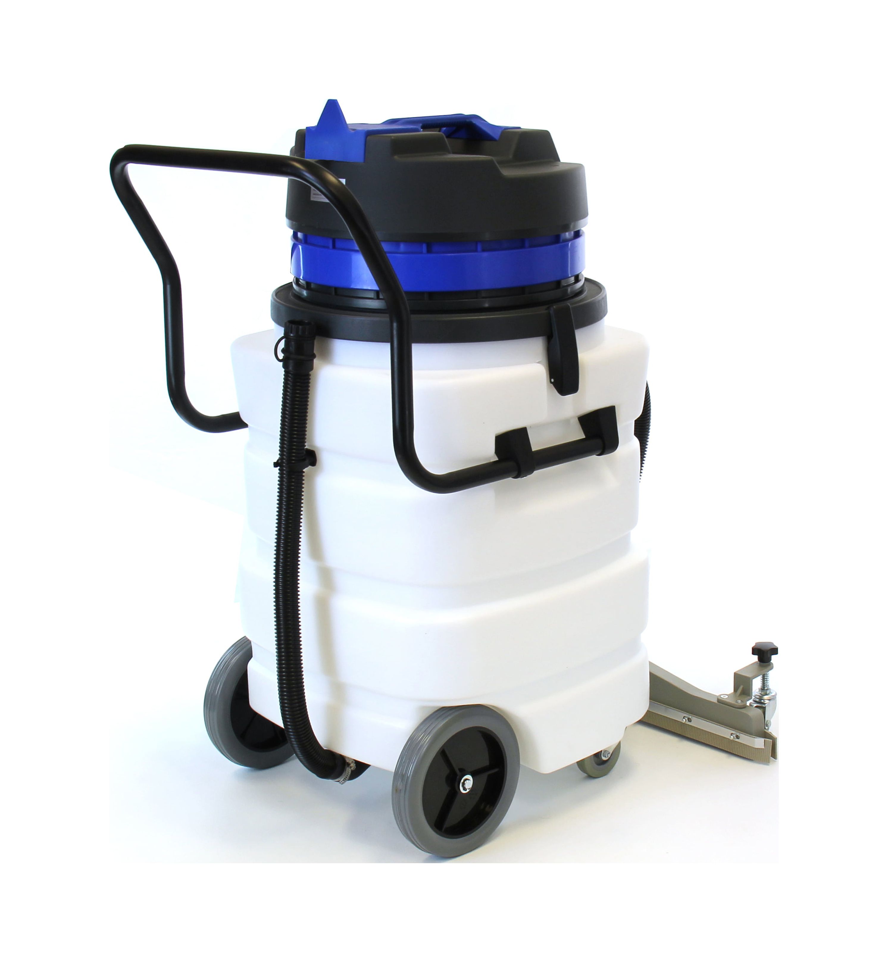 Industrial Vacuum Cleaner Wet/Dry - 2 Motors - Front Squeegee - 24 Gallon