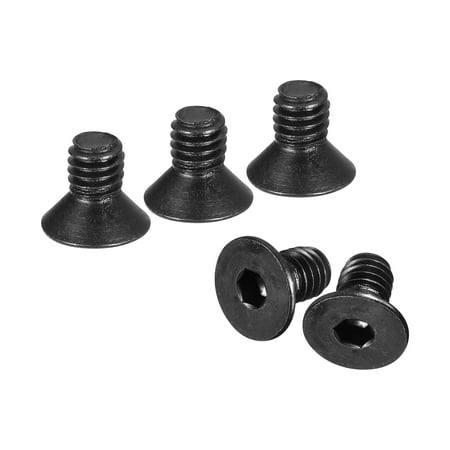 

5/16-18x1/2 Flat Head Socket Cap Screws 10.9 Grade Carbon Steel Screw Bolts Fasteners 15Pack