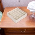 thumbnail image 5 of Fiudx Caja de Almacenamiento de Lino y Algodón, Organizador Plegable Versátil con Compartimentos, Diseño Duradero y Lavable para Organizar El Hogar, Solución Que Ahorra Espacio para Ropa Interior, Ca, 5 of 5