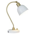 thumbnail image 2 of Better Homes & Gardens 18" White and Gold Desk Lamp, Modern Design, 2 of 7