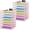 Pink-2pack, variant on 8 Tier Paper Organizer with Handle, Metal Mesh Desk File Organizer, Large Capacity Desk Organizers Paper Letter Tray Desktop Document Sorter for Office, Home or School-Grey