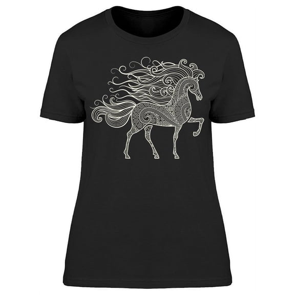 White Horse T-Shirt Women -Image by Shutterstock, Female 3X-Large