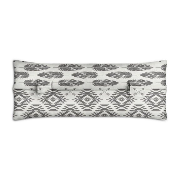 Abstract Design Mastectomy Pillow - Post Heart Surgery Seatbelt Cushion, Floral Vintage, Secure Fit
