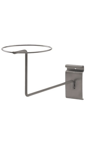 Boutique Raw Steel Single Hat Display for Wire Grid 8-5//8 x 10-3//4 x 3H