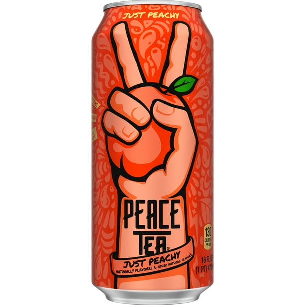 Peace Tea Just Peachy Canned Iced Tea, 16 fl oz - Walmart Business