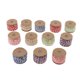 thumbnail image 2 of 12 piezas de cinta de tela de arpillera para decoraciones de banquete de boda, doble color Sunnimix Cinta de arpillera de seda natural, 2 of 8