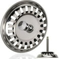 thumbnail image 1 of Jinsinto Sink Strainer Basket with Spindle Stainless Steel Sink Strainer Basket Stopper Perfect Replacement Part for Blanco Sink Strainer Strainer Basket Valve, 1 of 5