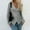 Grey, variant on Pxiakgy Women's Deep V Neck Criss Cross Front Wrap Sweaters Long Sleeve Fitted Ribbed Knit Sweater Pullover Tops Women Fashion V Neck Long Sleeve Solid Color Pullover Sweater Knitting Top Beige L