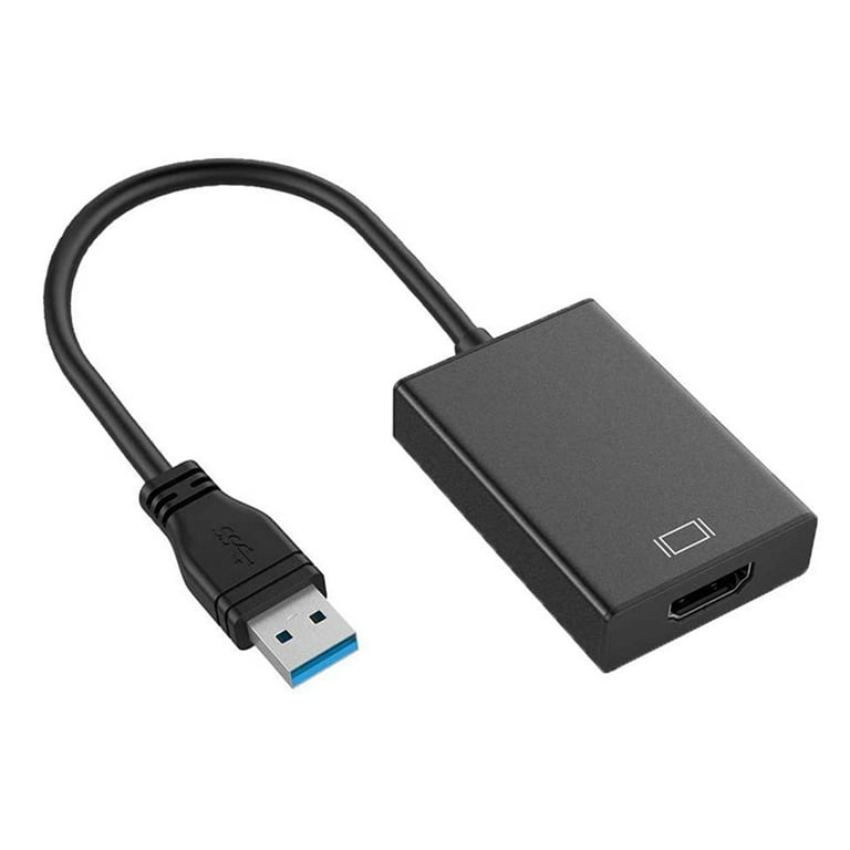 USB to HDMI Adapter, USB 3.0/2.0 to HDMI Cable Multi-Display Video  Converter- PC Laptop Windows 7 8 10,Desktop, Laptop, PC, Monitor,  Projector, HDTV.[Not Support Chromebook] 