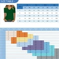 thumbnail image 2 of Women Summer Casual Shirts Women's Short-sleeved T-shirt V-neck Solid Color Top, 2 of 3